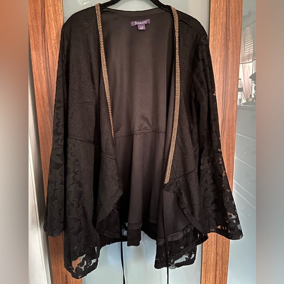 Roaman's Black Lace Blouse | 16 - Picture 7 of 12